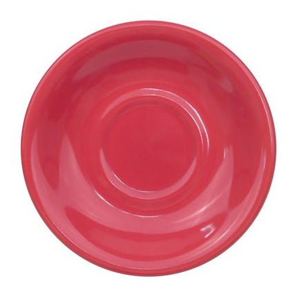 6-inch Red Saucer for cup tall red, chip-resistant, dishwasher-safe, durable drinkware accessory for cups, prevents spills, perfect for home, café, or restaurant use, modern and vibrant design.