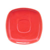 6-inch red square plant saucer for square cup red, durable plastic tray, waterproof surface protector, stylish indoor and outdoor gardening accessory, prevents spills, enhances plant care.