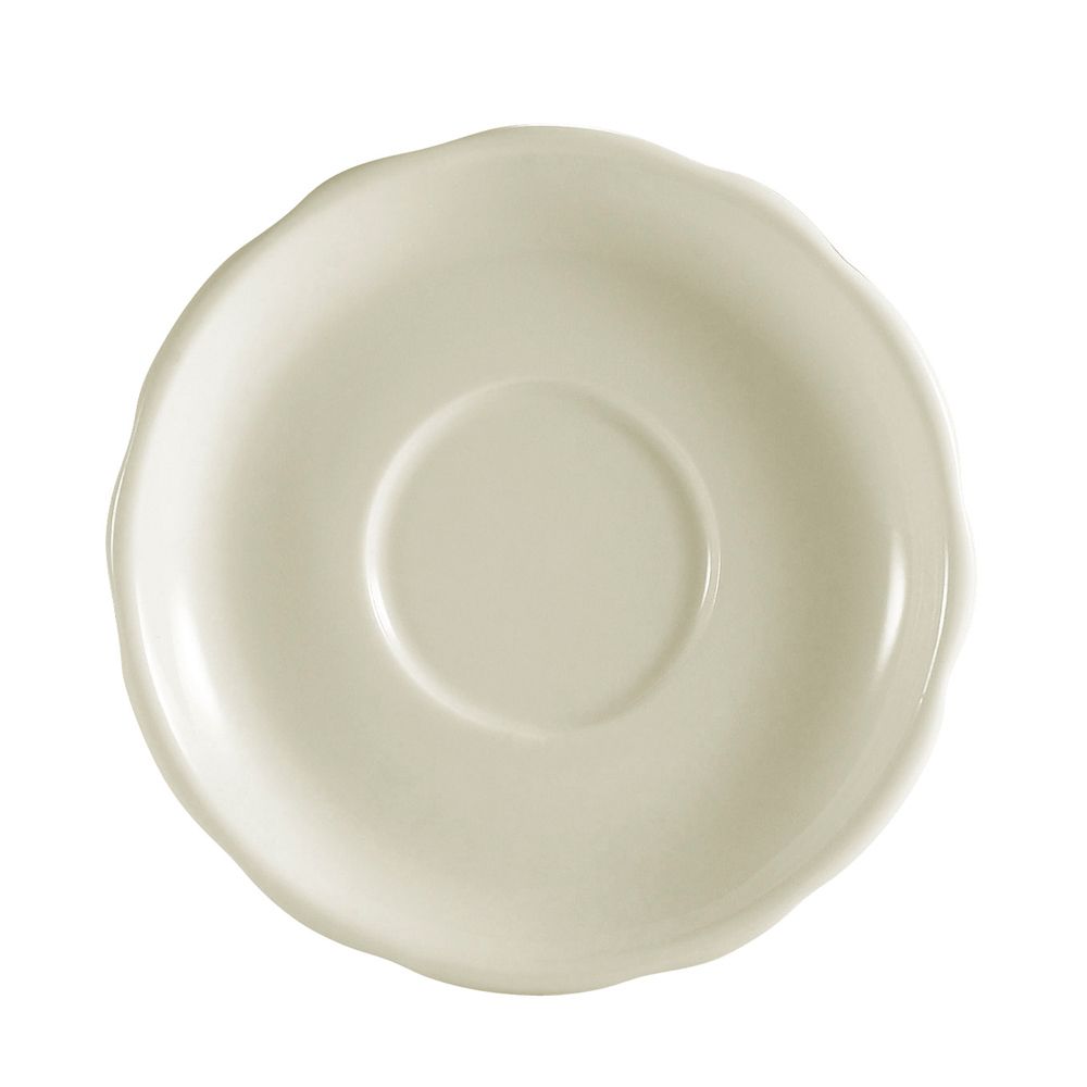 6-inch saucer for cup tall coffee cups, ideal for restaurants, cafes, and home use. Durable, stylish design with easy-to-clean surface, providing stability and functionality for everyday coffee service.