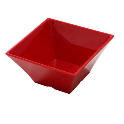 EcoQuality Square Bowl is just the right size for your favorite snacks, dips, soups, and more. Made from high-quality melamine, this bowl is built to last and is dishwasher safe for easy cleaning. With its unique speckled red design, this bowl is sure to impress your guests and add a touch of elegance to any table setting. 
Elevate your dining experience with these high quality affordable restaurant dinnerware.