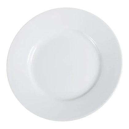 This plate provides a classic round shape with rolled edges, adding both elegance and durability to your dining experience in hotels, restaurants, or cafes. Features durable material, ensuring a long-lasting and stylish option for everyday use and perfect for serving salad, bread, dessert, appetizers and cakes. High quality affordable restaurant dinnerware.

