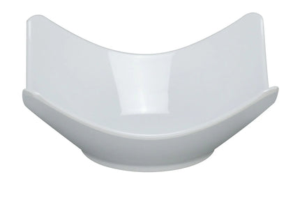This Salad Bowl is a durable and stylish serving option, perfect for restaurants, catering services, and home use. Made from high-quality melamine, this 16 Oz square bowl replicates the look of ceramic while offering lightweight durability and shatter resistance. Designed as part of the Rome collection, its sleek white finish enhances any table setting, making it ideal for serving soups, guacamole, rice, and appetizers.