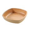 This square bowl is part of the Wooden Tray II series and features a golden oak color that mimics the warmth of natural wood. It’s made of melamine for enhanced durability in fast-paced environments allowing you to elevate your dining experience with these high quality affordable restaurant dinnerware.
