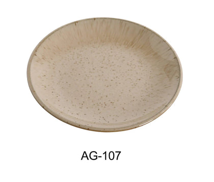 This Coupe Shape Round Plate offers a unique design that is both affordable and strong.  This coupe-style plate is ideal for serving appetizers, desserts, or small side dishes suitable for restaurant, cafes, and home dining. Crafted from high-quality, color-glazed porcelain in a versatile beige, it offers both aesthetic appeal and long-lasting utility. High quality affordable dinnerware.