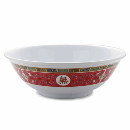 EcoQuality Asian Style Bowl is made from durable and reliable melamine material. You can use these unique round bowls to serve such dishes like rice, miso soup, noodles or salads. Thanks to the elegant Longevity collection style, the bowl will perfectly fit any food-serving establishment design. High quality affordable restaurant and household dinnerware.