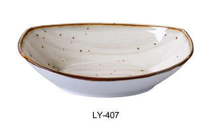 This oval bowl is ideal for serving small portions of side dishes in cafes, restaurants, and home use allowing you to elevate your dining experience. Its glazed porcelain material ensures resistance to chipping and easy cleaning, making it ideal for high-use daily workflows with dishwasher, microwave, and oven compatibility. The Lyon Bowl supports efficient food presentation and portion management in professional settings.
