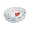 Create a stunning dining presentation with the EcoQuality Accessories Baking Plate. Its elegant white finish and porcelain construction will elevate your dishes to the next level! Not only does this dish look stunning, but it's also functional. Ideal for restaurant, cafes, and home dining. High quality affordable restaurant dinnerware.