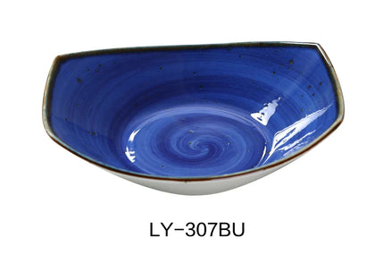 This elegant plate measures 7 inches in length by 6.50 inches in width by 2.25 inches in height making it ideal for serving soup, salad, appetizers, and desserts in cafes, restaurants, and home use allowing you to elevate your dining experience. Its glazed porcelain material ensures resistance to chipping and easy cleaning, making it ideal for high-use daily workflows with dishwasher, microwave, and oven compatibility. 