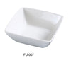 This square bowl is designed in durability making it ideal for serving side dishes, individual portions of sauces, condiments, or desserts. Crafted from high-quality porcelain with added alumina, this bowl is both durable and versatile, making it an excellent choice for homes, restaurants, or catering services. High quality affordable restaurant dinnerware.