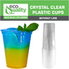 12oz Crystal Clear Iced Coffee Smoothies Plastic Cups