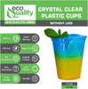 12oz Crystal Clear Iced Coffee Smoothies Plastic Cups