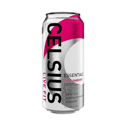 Celsius Essentials Dragon Berry 16oz Energy Drink Pack