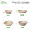 Compostable Round Sugarcane Container Bowl