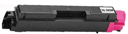 TK-592 Magenta Toner Cartridge Compatible for Kyocera FS-C2026MFP, C2126MFP, C2526, C2626, 5250DN, 5000 pages