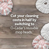 O-Cedar Easywring Microfiber Spin Mop with Bucket Red Gray