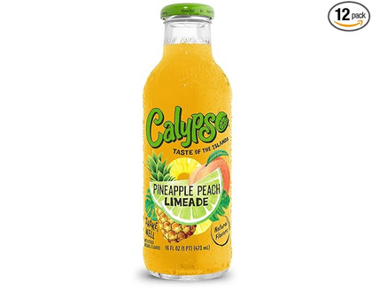 16oz Calypso Pineapple Peach Limeade tropical drink pack of 12
