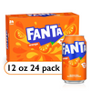 Fanta Orange 12oz Soda Cans Pack of 24