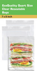 EcoQuality Resealable Clear Food Storage Bags Portion 8x3.87 Inches