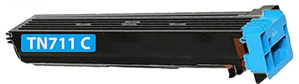 TN711/TN712 Cyan Toner Cartridge Compatible with Konica Minolta Bizhub C654, C754 – High yield 31,500 pages
