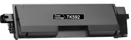 TK-592 Black Toner Cartridge Compatible for Kyocera FS-C2026MFP, C2126MFP, C2526, C2626, 5250DN, 7000 pages