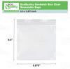 EcoQuality resealable clear sandwich size food storage bags 6.5x5.87 inches