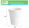 EcoQuality 10 oz white foam insulated disposable drinking cup