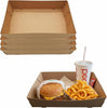10 x 6.75 x 2.5 Inches Recycled Kraft Paper 4 Corner Pop Up Stadium Tray