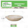 Compostable Round Sugarcane Container Bowl with Lid