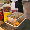 1.5lb Disposable Takeout Oblong Aluminum Foil Shallow Baking Pans with Dome Lids