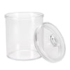 Round 74oz airtight jar with a secure lid, crafted from durable, BPA-free material. Ideal for food storage and pantry organization with a sleek and functional design for grains, snacks, and dry goods.