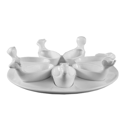 7 Cute Dishes (3.5oz each) with 11 1/2