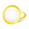 Magnificence Round Gold Plates in 10.25