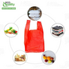 EcoQuality red plastic shopping bags medium 10x5x18 inch bulk pack