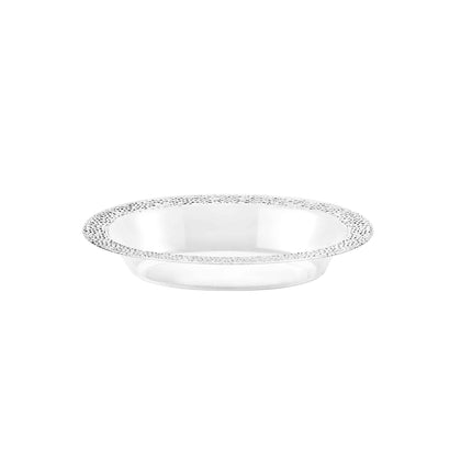 Pebbled Clear Oval Bowl – Elegant, Durable, and Versatile Serveware