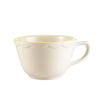 7oz tall cup gold band, ideal for beverages at restaurants, catering, and events. Durable, stylish design with scratch-resistant surface and elegant gold rim for upscale food and drink presentations.