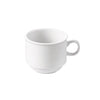 7oz stacking cup, 3 3/4-inch durable coffee cup, heat-retaining ceramic tea mug, chip-resistant espresso cup, stackable space-saving drinkware, restaurant-quality cup, modern coffee cup