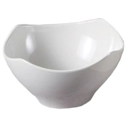 EcoQuality Bowl, this square-shaped bowl is designed with a sleek and modern look that is sure to impress your guests. It's large enough to serve your favorite soups, salads, or pasta dishes. This bowl is just the right size for any meal or snack. Made of durable melamine, this bowl is built to last. It is dishwasher safe, making it easy to clean and maintain its pristine appearance. Elevate your dining experience with these high quality affordable restaurant dinnerware.