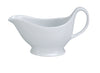 Complete your tabletop service setting by investing in the EcoQuality sauce boat! Comes with curved lines and white color, this sauce boat is sure to impress your guest. Plus, its ample 8.5 ounce capacity is perfect for serving your favorite sauces and gravy! High quality and affordable restaurant dinnerware.
