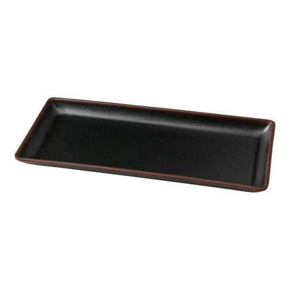 Rectangular Plate is made from high-quality melamine, this plate is both solid and lightweight. Its rectangular shape and break-resistant nature making it ideal for frequent use to serve salads, appetizers, cakes, and other hot meals in commercial dining settings. Elevate your dining experience with these high quality affordable restaurant dinnerware.