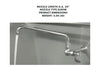 8-1/2 inch shank faucet with 12 inch spout, designed for deep sinks and commercial kitchen use.
