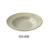 This soup plate features a durable porcelain construction that ensures longevity in daily use. Its wide rim and curved edge enhance presentation and ease of handling, making it suitable for institutional kitchens, cafes, and restaurants seeking reliable dishware with a refined aesthetic. Recognized for its microwave and dishwasher compatibility, this soup plate supports efficient cleaning and reheating workflows while maintaining a consistent visual appeal. 