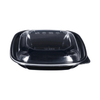 Square Disposable Plastic Salad Bowl with Clear Dome Lids