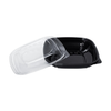 Square Disposable Plastic Salad Bowl with Clear Dome Lids