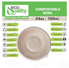 Compostable Round Sugarcane Container Bowl with Lid