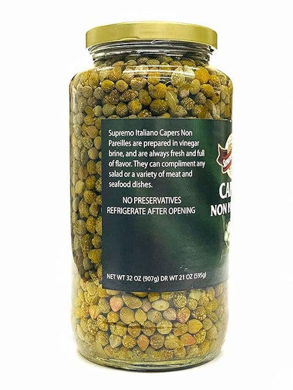 32 oz glass jar non pareil capers small brined capers bulk