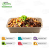 Compostable Rectangular Sugarcane Container Bowl with Lid