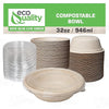 Compostable Round Sugarcane Container Bowl with Lid