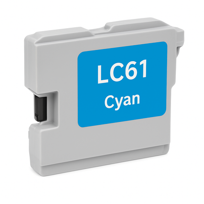 Compatible LC61/65 Cyan Ink Cartridge for Brother printers MFC-5890, 5895, 6490, 6890 – 350 pages