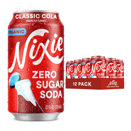 Nixie Organic Classic Cola 12oz sparkling soda 12 pack cans