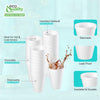 EcoQuality 10 oz white foam insulated disposable drinking cup